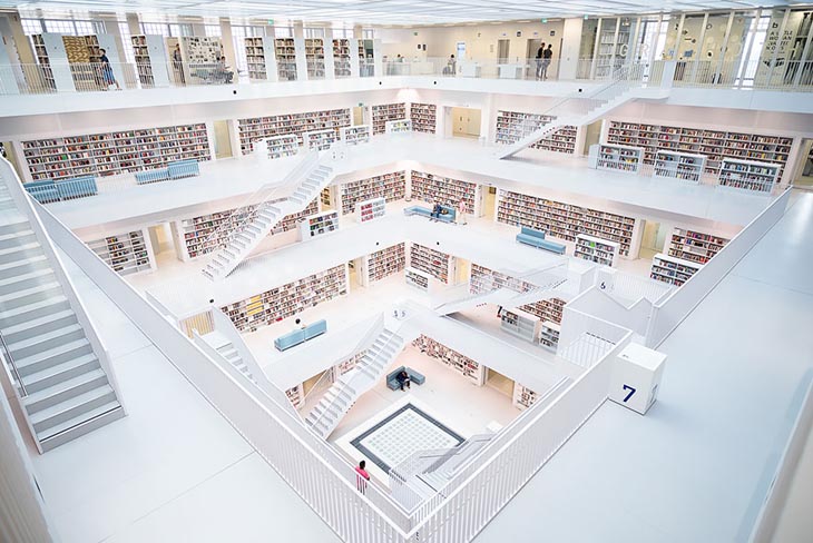 Biblioteca Municipal de Stuttgart (Alemanha)